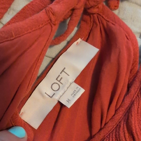 LOFT Terracotta Sleeveless Maxi-Dress - Picture 10 of 12